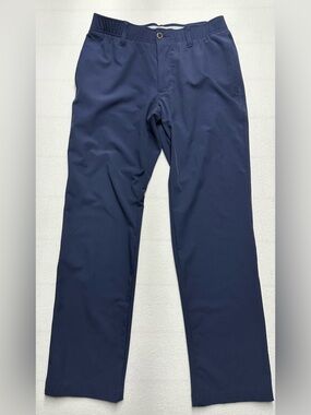 Under Armour Mens 32x30 Golf Pants Navy Stretch Performance Straight Leg
